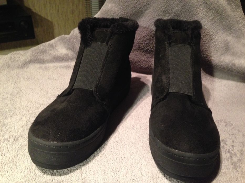 Buty BLACK 35-36 ciepły miś