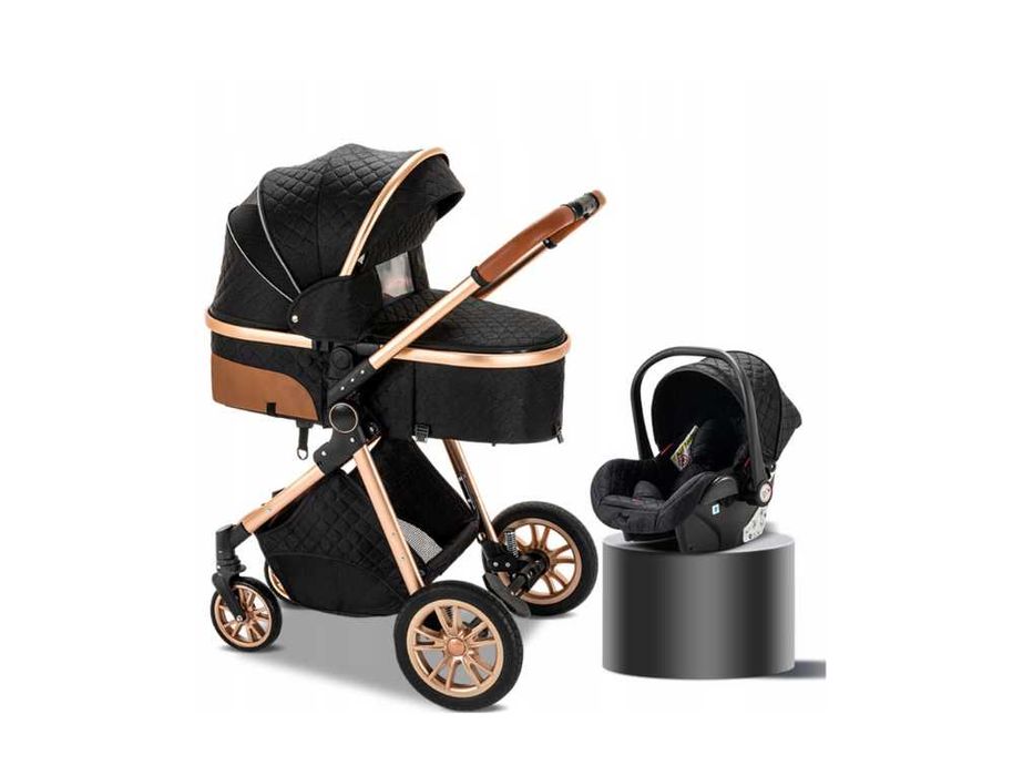 Wielofunkcyjny Wózek 3w1 – Gondola, Spacerówka, Fotelik + Akcesoria!