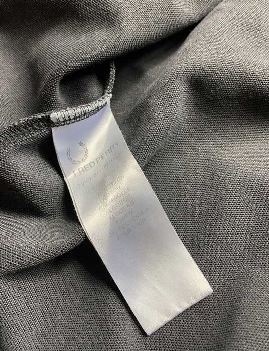 FRED PERRY/ ORYGINALNA czarna sportowa bluza na zamek rozmiar L/XL