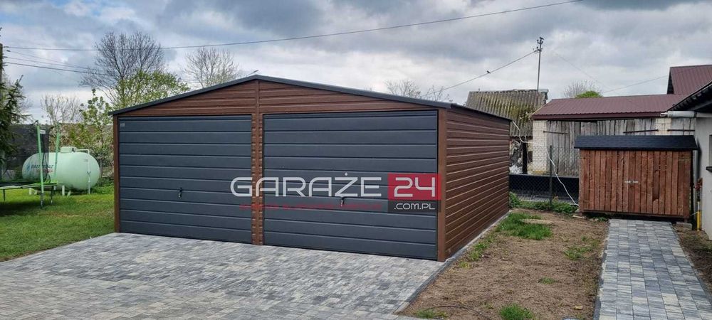 Garaż blaszany PREMIUM 6x5,80m*jakość*profil OCYNKOWANY *ŚLĄSKIE*
