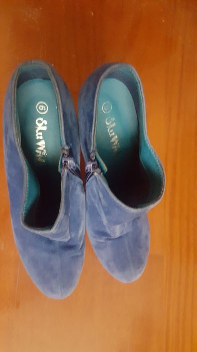 Botins/sapatos de mulher n. 39, azul