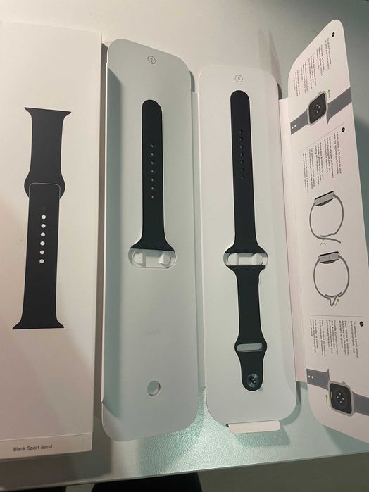 NOWY ORYGINALNY pasek Apple Watch 2/3/4/5/6/7/8/9 czarny black