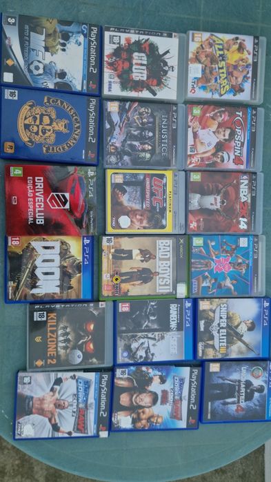 Jogos PS4, PS3, PS2, Xbox e Multitap PS2 (C/ Capa e Manual)