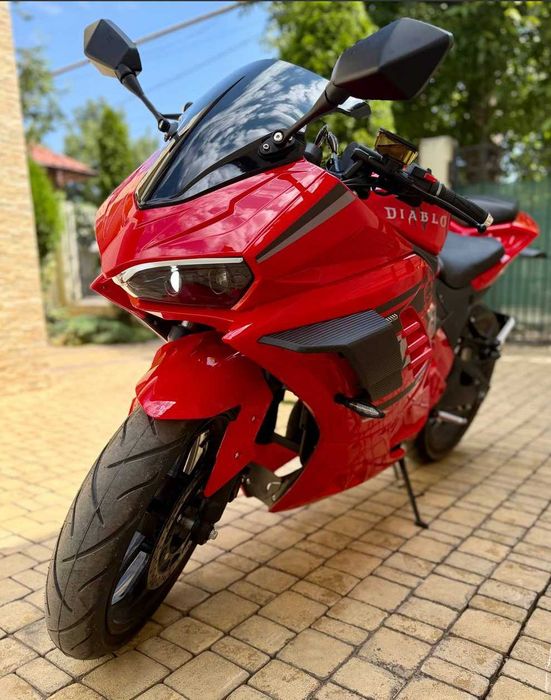 Електробайк Diablo 2999W электромотоцикл СКЛАД гарантія 55Ah Li-on Червоний до 140 км