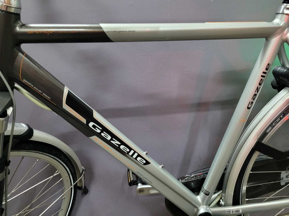 Rower elektryczny GAZELLE ORANGE EXCELLENT 1700 KM 36V Męski 57cm