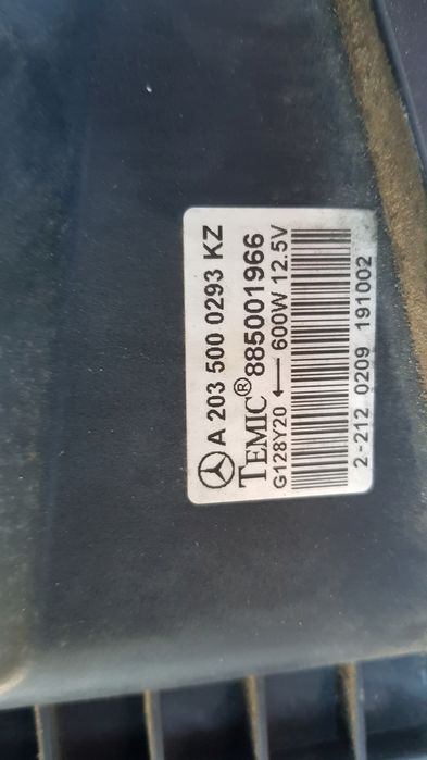 Mercedes W203 2.2CDI Wentylator chłodnicy 600W