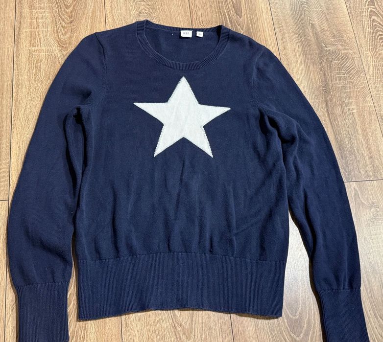 Sweter damski GAP, rozm. M, w stylu casual  Y2K kolor granatowy