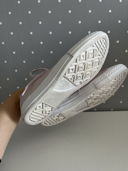 Skórzane trampki Converse 23,5 pudrowy róż skóra naturalna