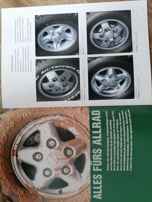 Prospekt Land Rover Defender Wyposażenie dodatkowe.