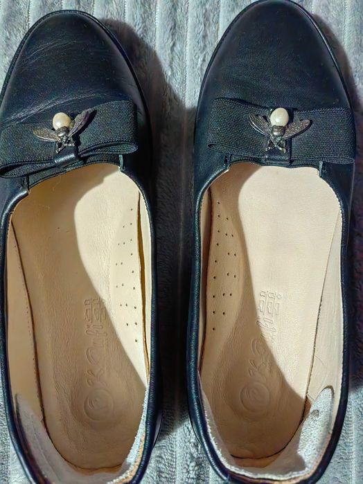 Buty skórzane, rozm.36.