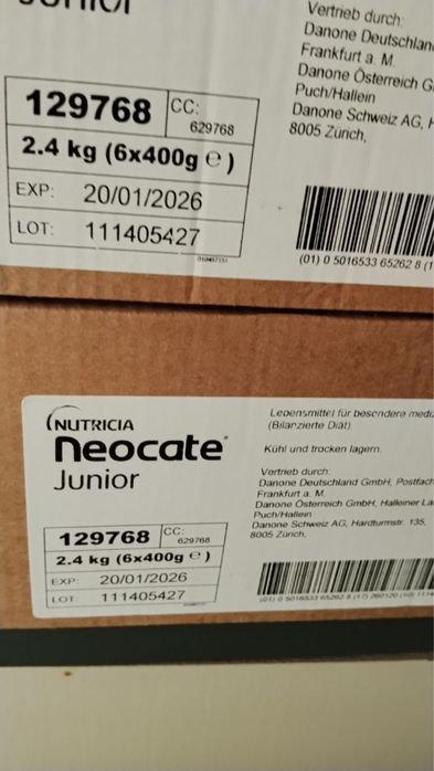 Neocate Junior 400g - спец.харчування, амінокислотна суміш Неокейт
