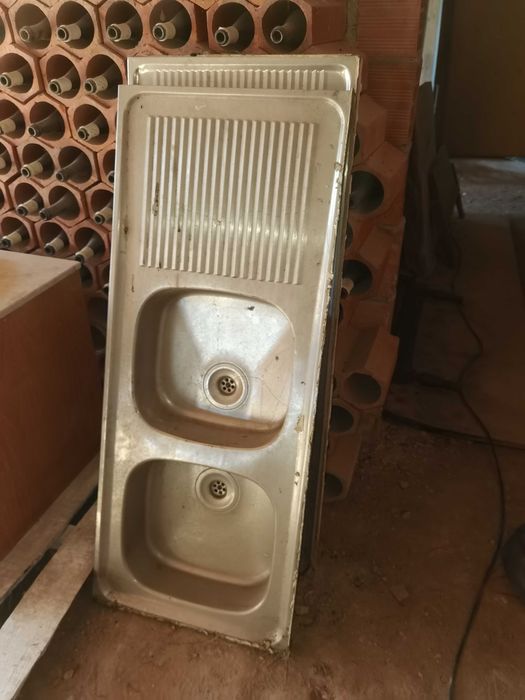 Lava Loiça inox antigo do bom com 2 cubas