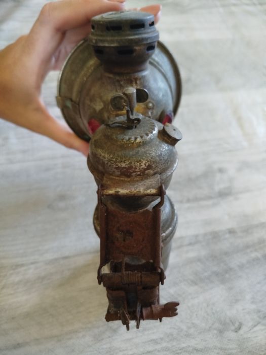 Lanterna antiga de carbureto – colecionável vintage