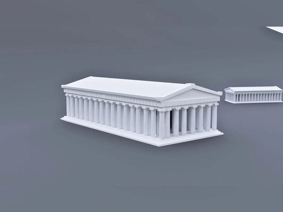Partenon em Escala 1:307 - Modelo Detalhado