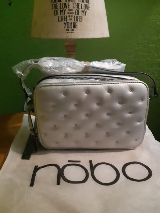 NOBO torebka mała Srebna Nowa