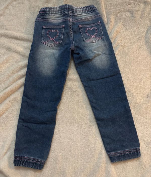 Jeansy dziewczęce 110 ze ściągaczem