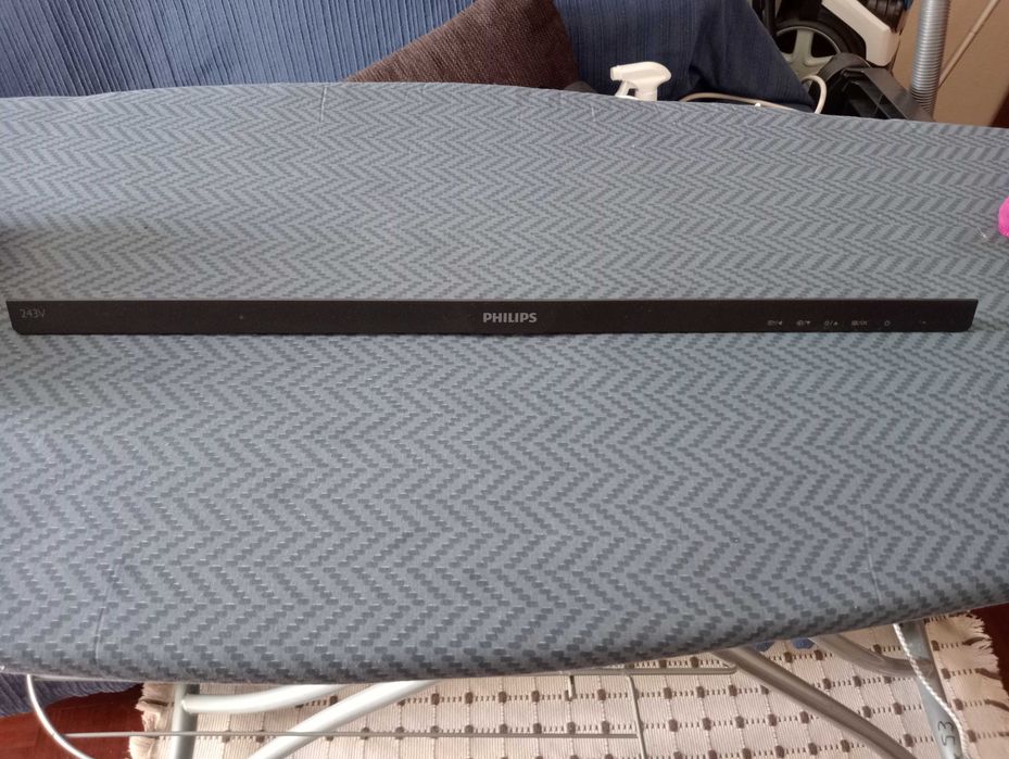 Barra ou Moldura inferior de Botões, sem som do Monitor Philips 243V7QDSB