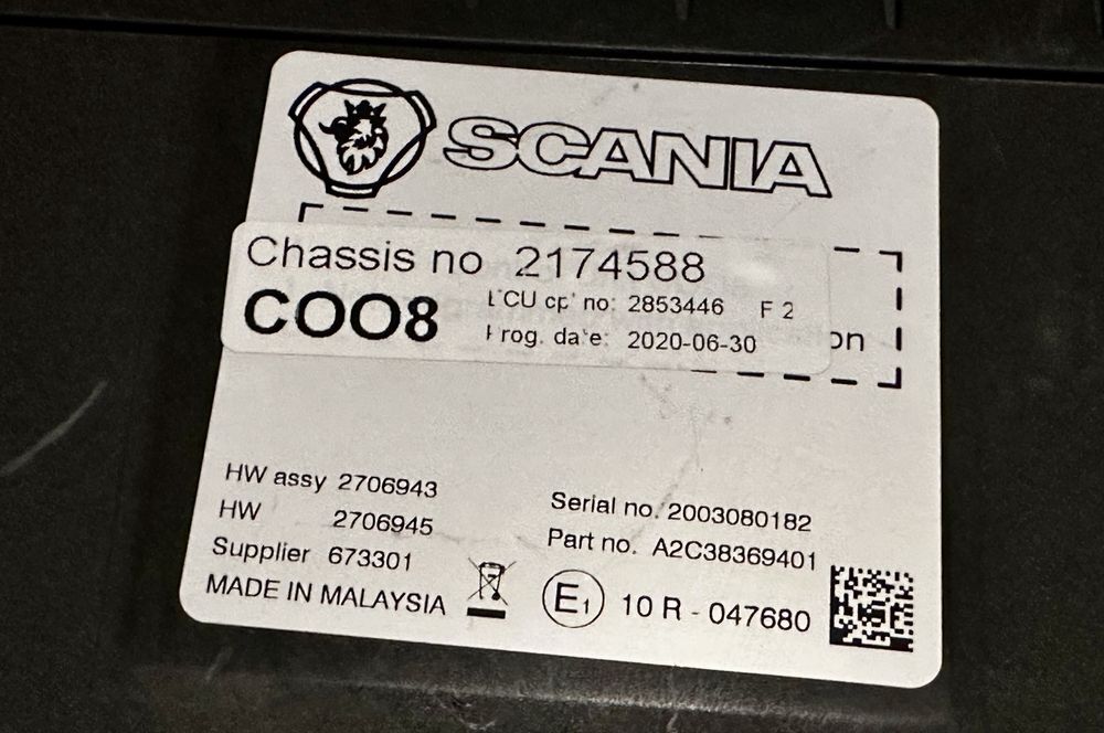 Koordynator komputer ECU C008 Scania S Nowy Model