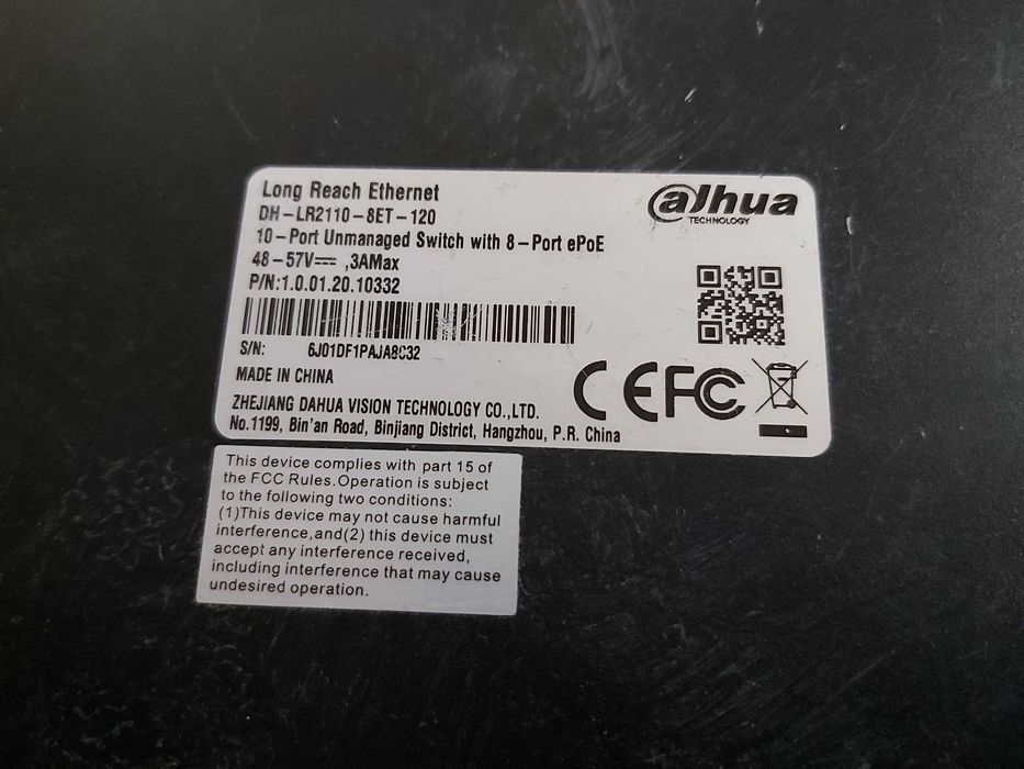 SWITCH Dahua LR2110-8ET-120
