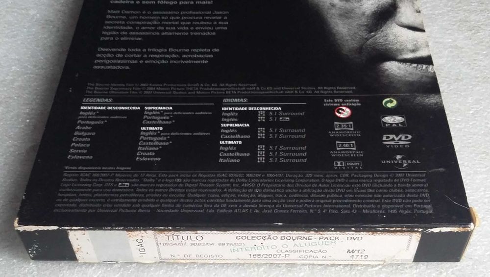Coleção Bourne - 3 DVD