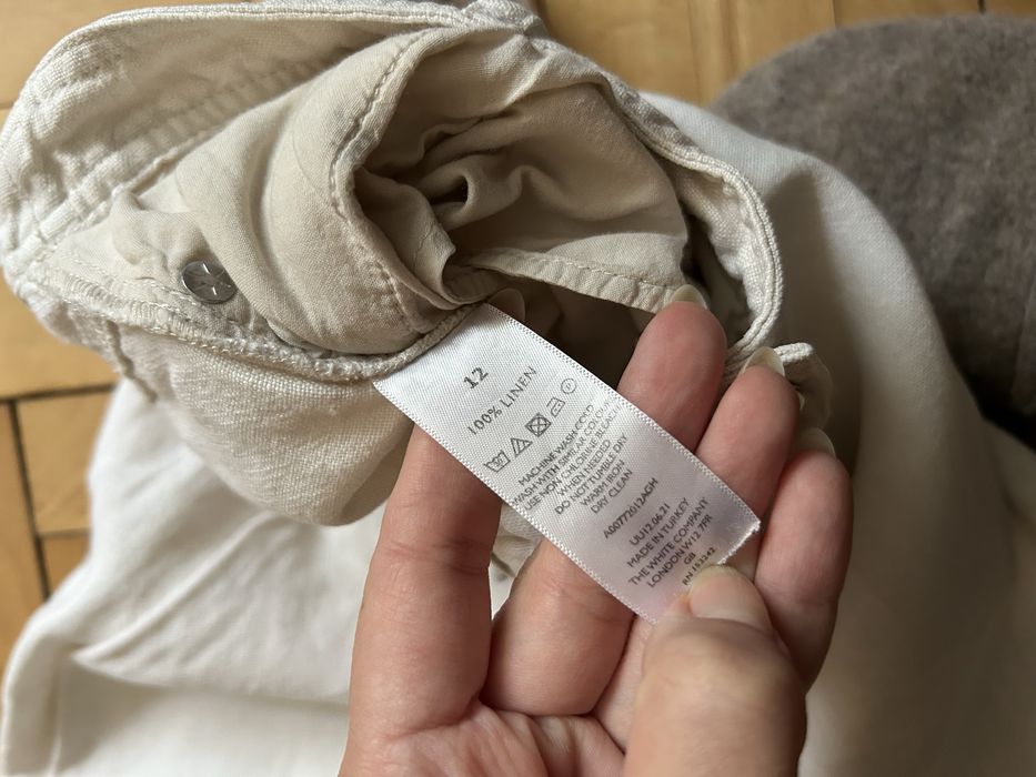 Damskie spodnie 100% len The white company