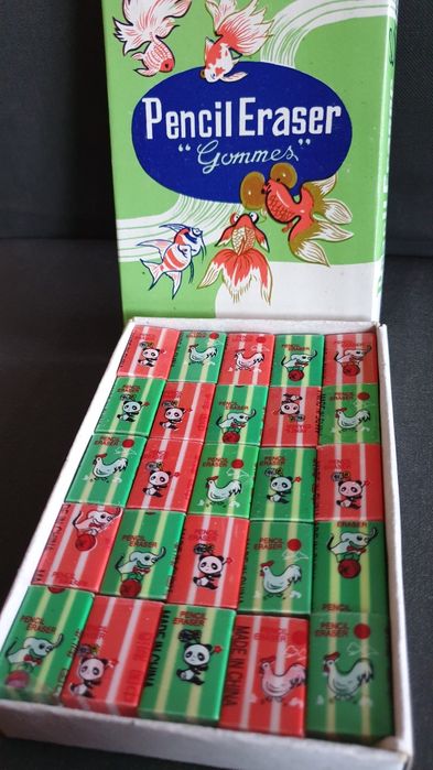 Stara gumka chińska prl gumki chińskie PRL