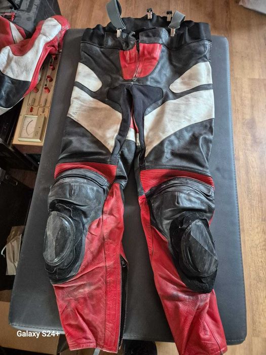 Skórzany kombinezon motocyklowy dwuczęściowy na 175cm