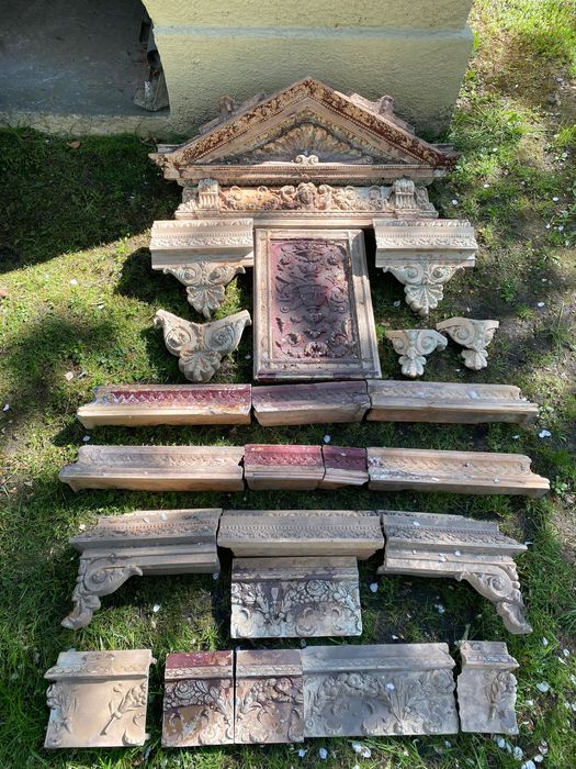 Kafle gzymsy piecowe