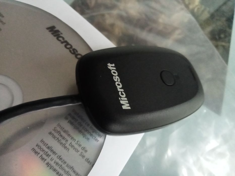 Adapter pc oryginalny Microsoft odbiornik pc oraz pad bezprzewodowy