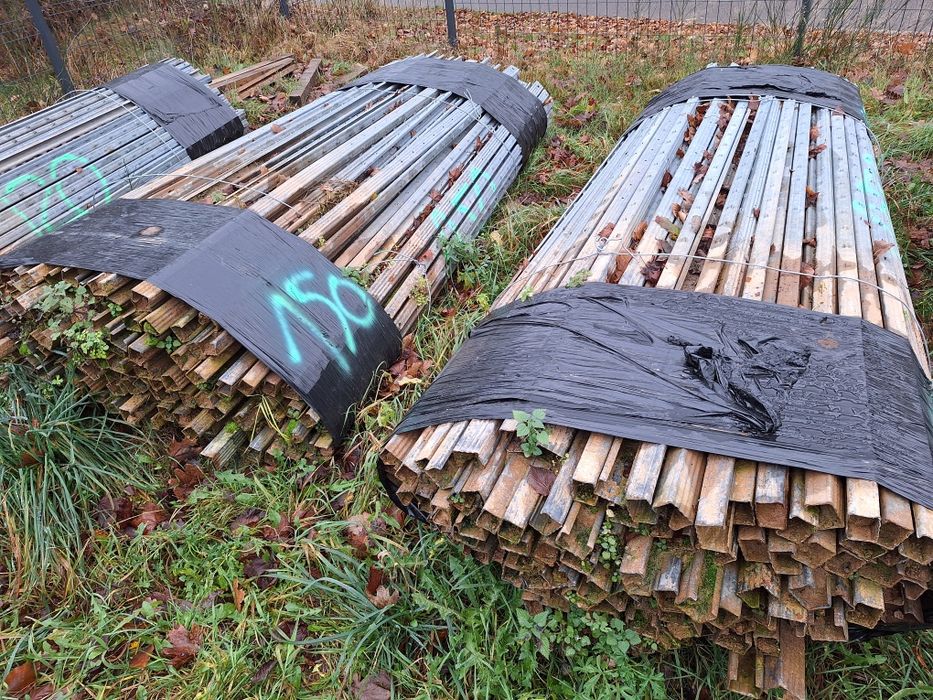 słupki metalowe ocynkowane