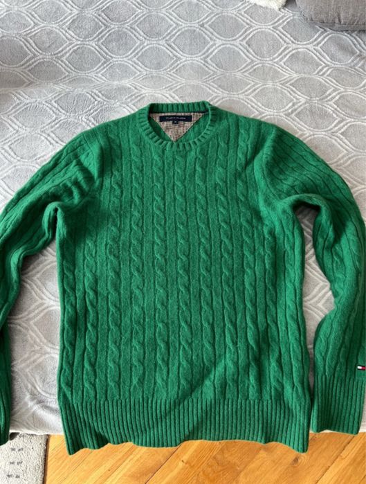 Zielony sweterek Tommy Hilfiger M