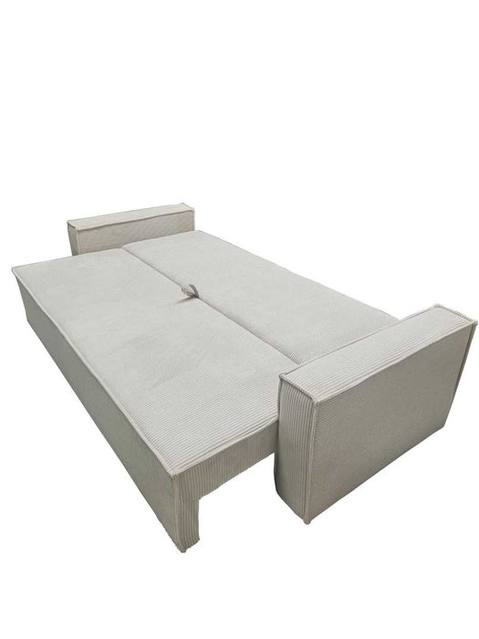 Sofa kanapa rozkładana KENZO sztruks, funkcja spania, pojemnik HIT