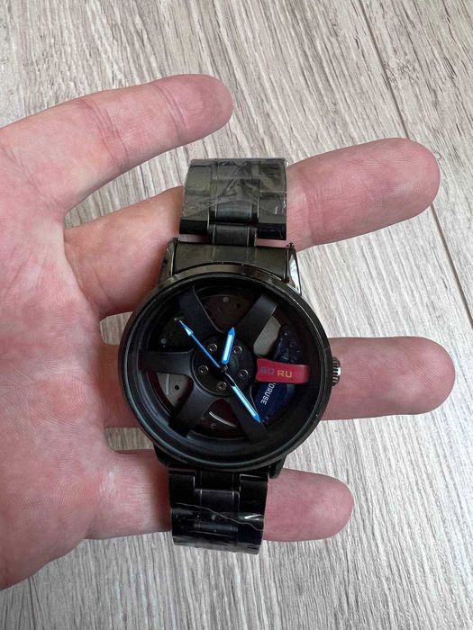 BORUSE Wheel Design Black Edition чоловічий кварцовий годинник