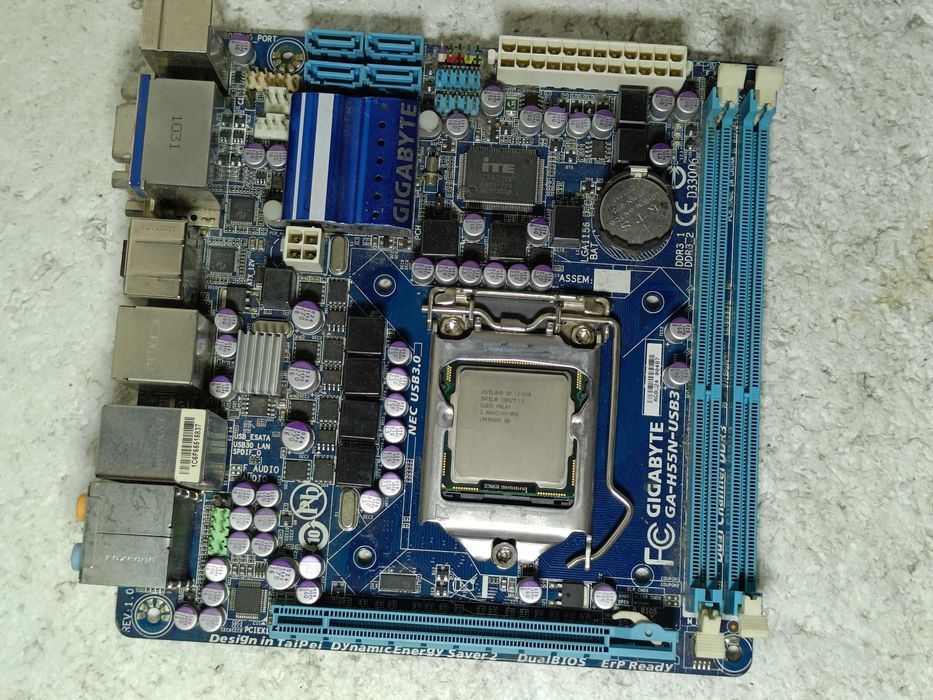 Материнська плата Gigabyte GA-G55N-USB3 MiniITX LGA1156 МІНІ збірки