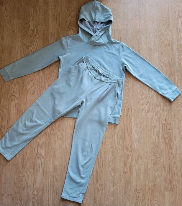 Dres spodnie bluza Hessnatur 146/152 cm komplet Dziecięcy