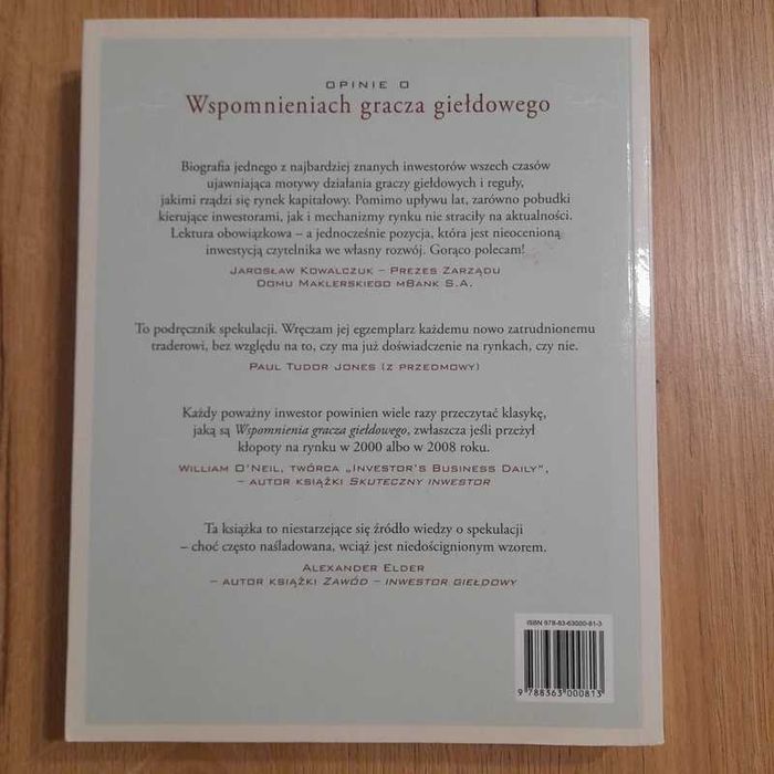 Wspomnienia gracza giełdowego Lefevre