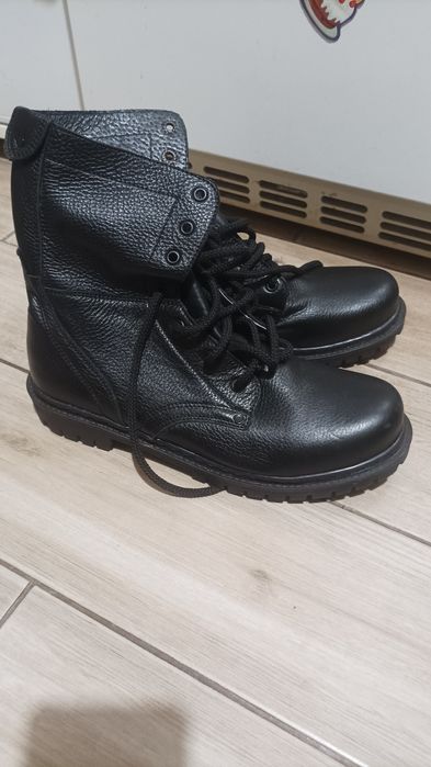 Кожаные сапоги,берцы.43.