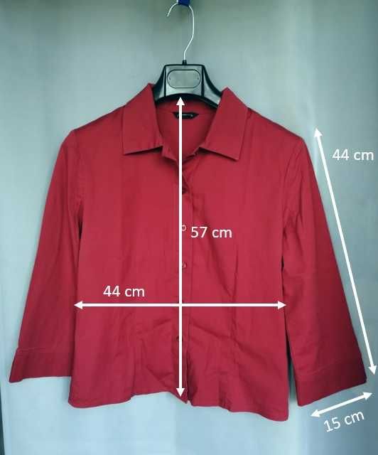 Camisa c/manga 3/4 (tamanho S- medidas nas fotos) - PORTES GRÁTIS