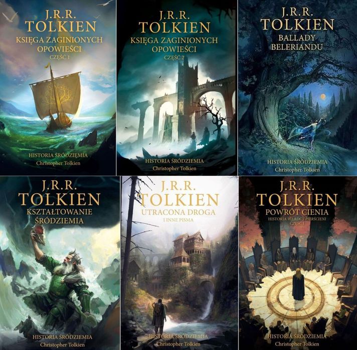Historia Śródziemia Tomy 1-6 J.r.r. Tolkien