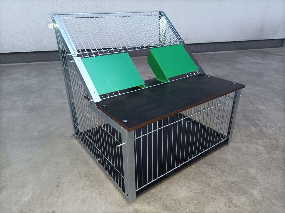 Wlot-Wylot Belgijski dla gołębi z drewnianą podłogą 60cm