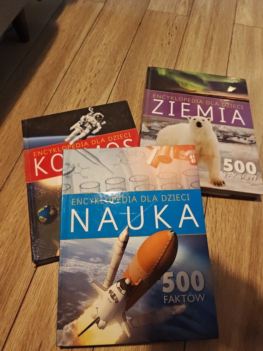 Komplet 3 książek encyklopedia dla dzieci