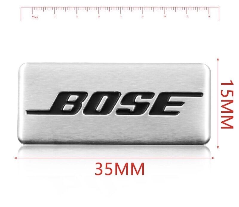 Наклейка шильдик емблема на динамик BOSE бос аудио эмблема 35 мм 15 мм