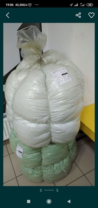 Холлофайбер синтепух комфорель силікон кульки наполнитель наповнювач