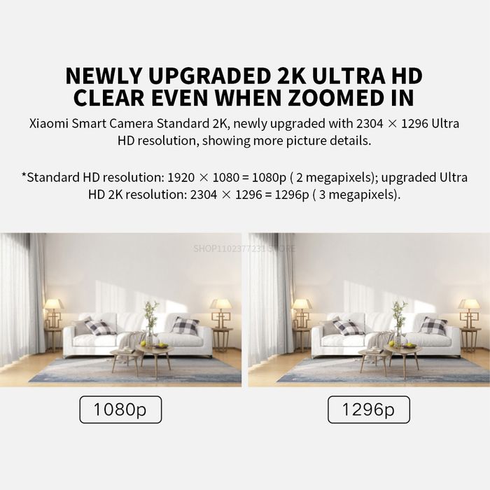 Xiaomi 2K Wifi смарт камера відеонагляд домашня в будинок  Mi Home