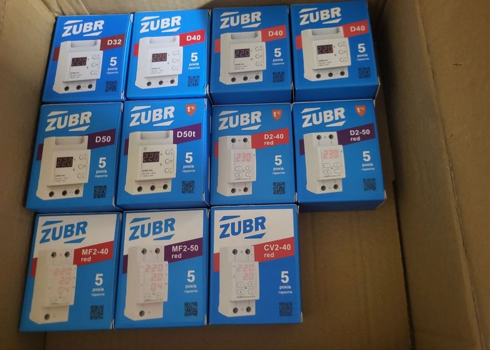 Реле напруги Zubr , серії D, D2, MF2