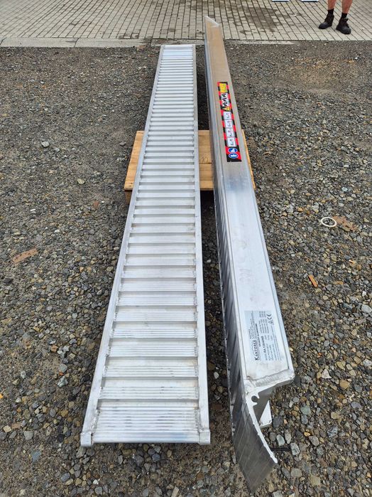 Najazdy aluminiowe DO MINIKOPAREK 4m/3800kg udźwig, DOSTAWA 2-3 dni