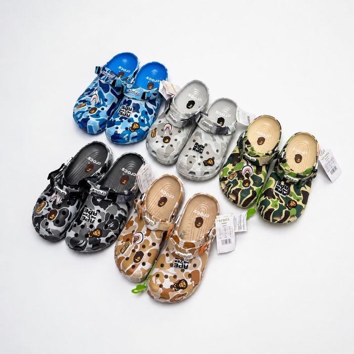 В НАЯВНОСТІ Crocs x Bape | крокси бейп | кроксы A Bathing Ape