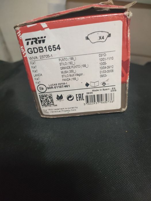 Pastilhas de travões fiat-lancia