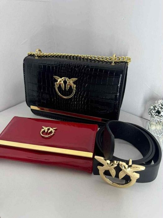 Zestaw Pinko Torebka Portfel Pasek nowe