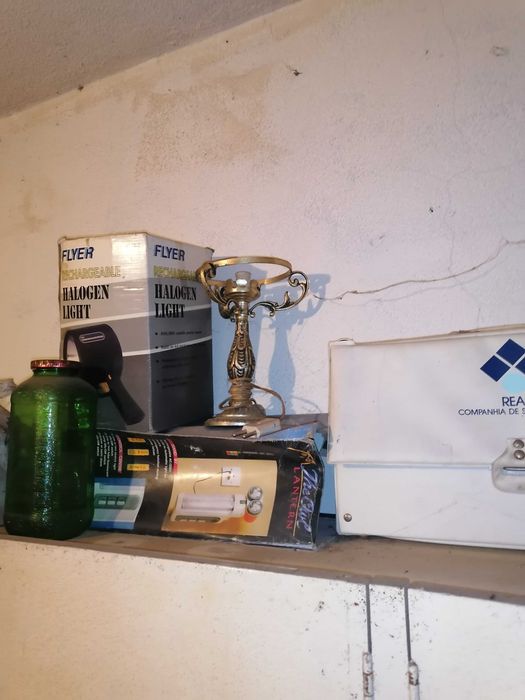 Par candeeiros latão antigos